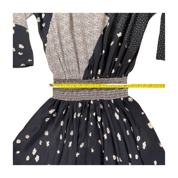 Carole Little Patchwork Geometric Midi dress with Shoulder Pads Size 14 - Picture 7 of 12